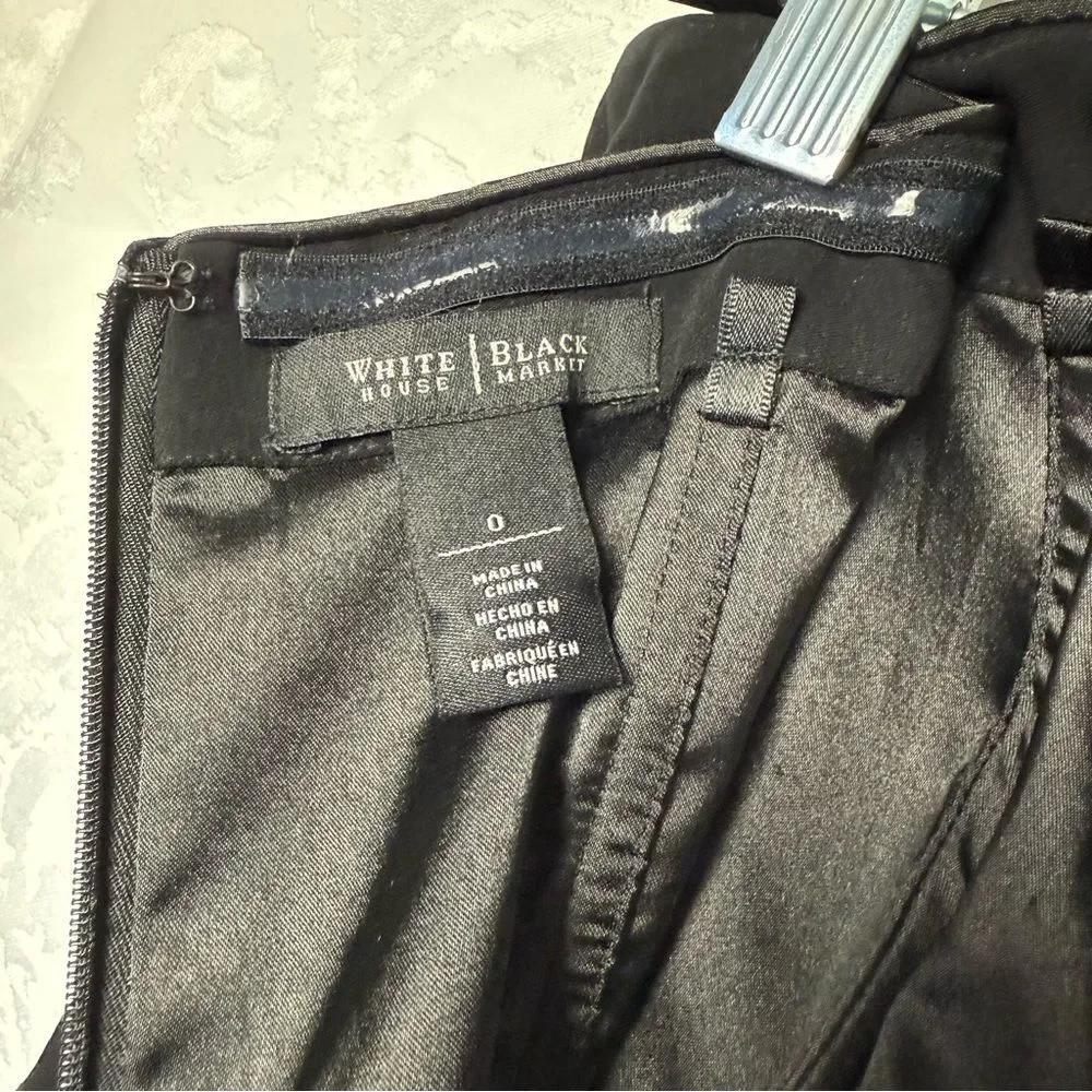 White House Black Market Black Sleeveless Mini Dress‎ Size 10